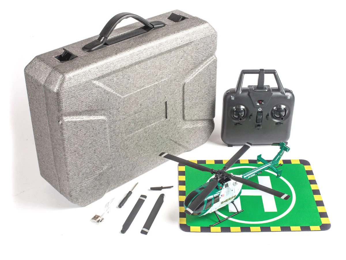 SHERIFF-RGR6052 Hero-Copter 4-Blade RTF Heli - Sheriff