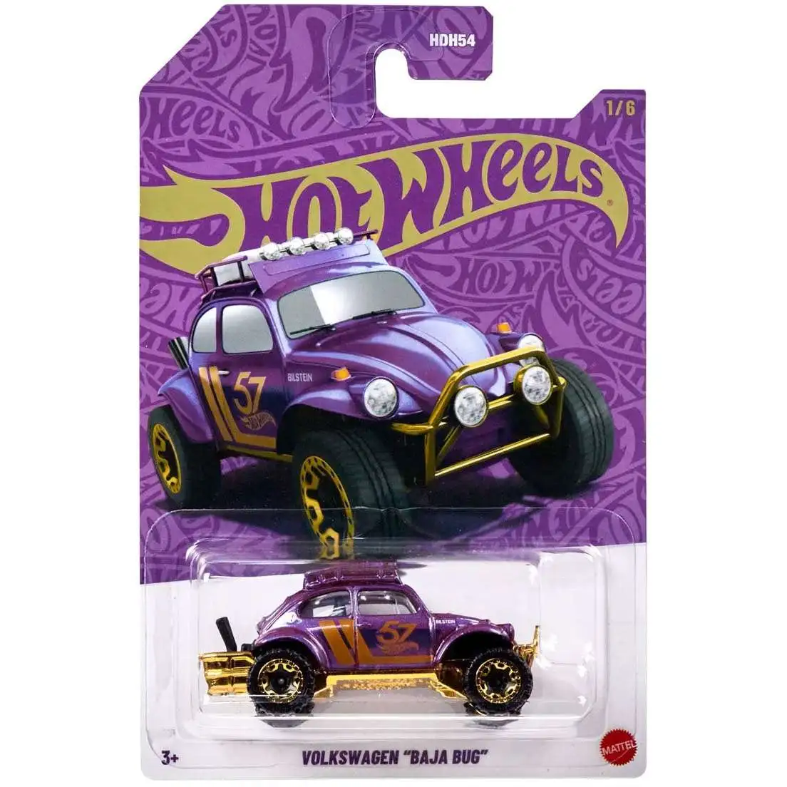 HWHDH54 Pearl and Chrome Volkswagen "Baja Bug"