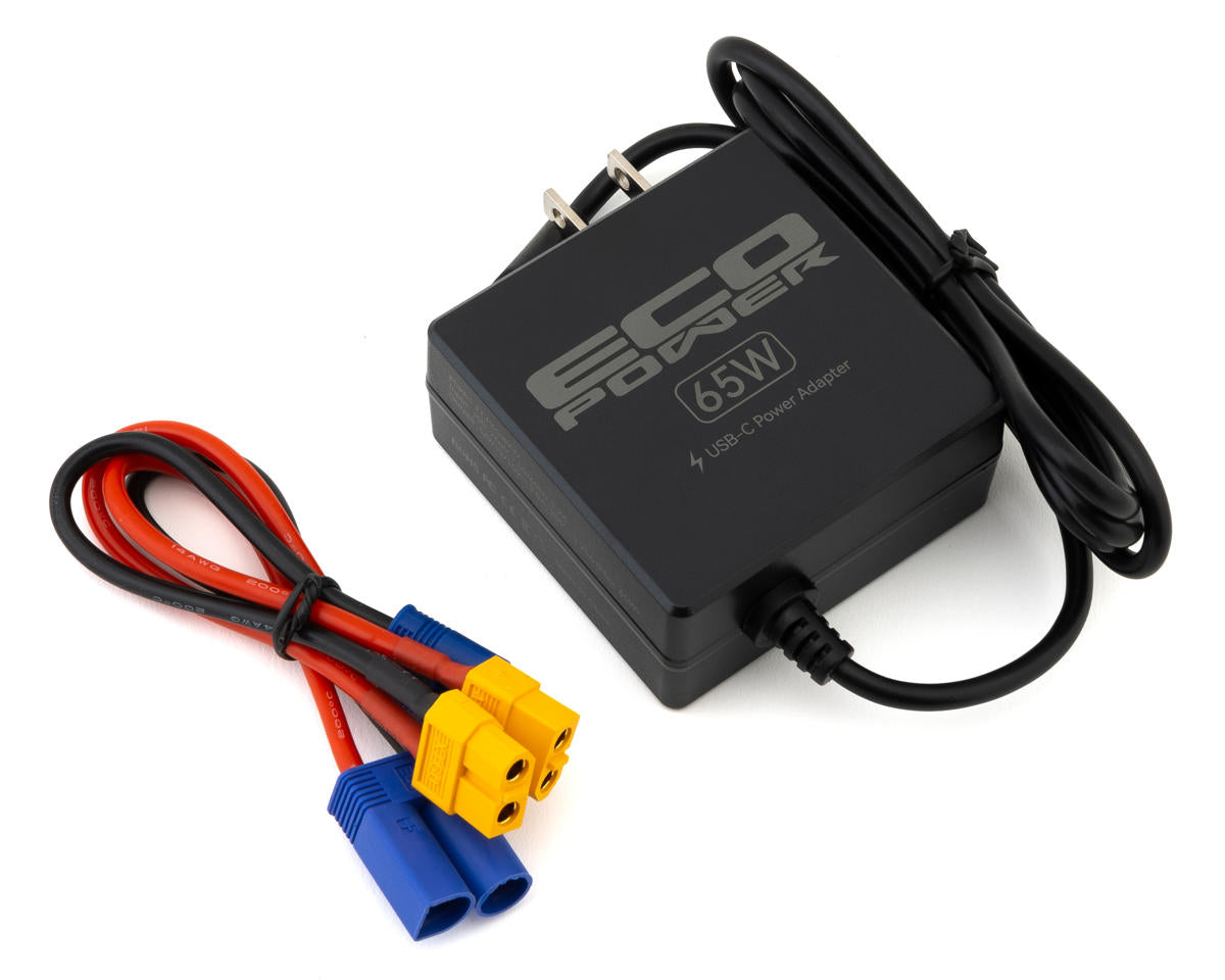 ECP-1007 EcoPower "Electron Mini" 2-4S Intelligent LiPo/LiHV/LiFe Battery Charger (2-4S/5A/60W) w/65W USB-C PD Power Supply