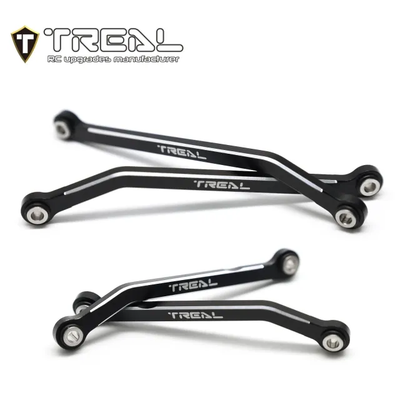 X003Q5LLN7 TREAL Aluminum 7075 High Clearance Links Set (4pcs) Chassis Lower Links for TRX4M 1/18 RC Crawler-Black