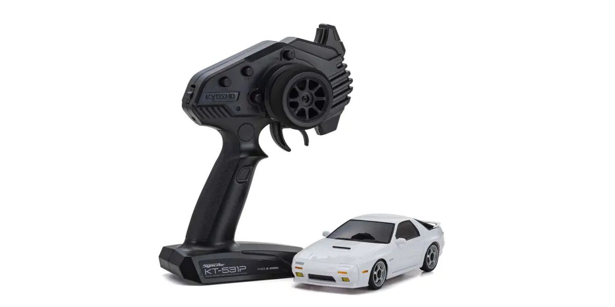 KYO32634W Mini-Z AWD Mazda Savanna RX-7 FC3S - White