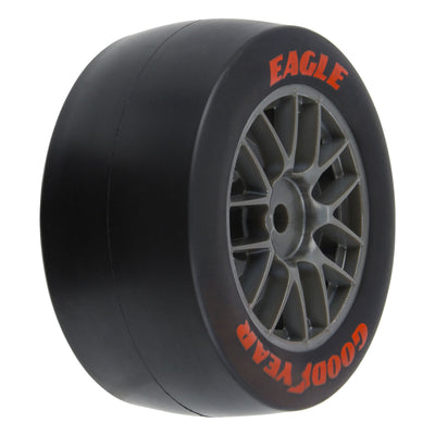 PRO1030410 1/12 Goodyear Eagle Option Tire F/R MTD Gray Wheels (4): Losi NASCAR