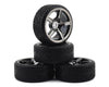FBR1WHEHAM720 Firebrand RC Hammer DT3 Pre-Mounted Drift Tires (4) (Smoke Chrome) w/Moray Tires, 12mm Hex & 3mm Offset