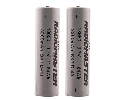 RM-HP0157.18650-3200 RadioMaster 18650 LiIo Battery (2) (3.7V/3200mAh)