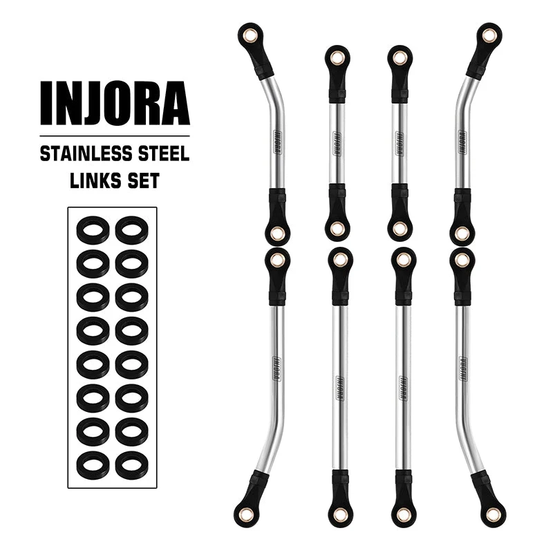 4M-08-57 INJORA Stainless Steel High Clearance Links Set for 1/18 TRX4M Defender Bronco