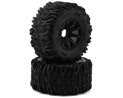 UPG-10035 UpGrade RC BELTED Dirt Claw 2.9" Pre-Mounted Tires for Traxxas® MAXX® (2) (Regular & Wide Offset Hexes Included)