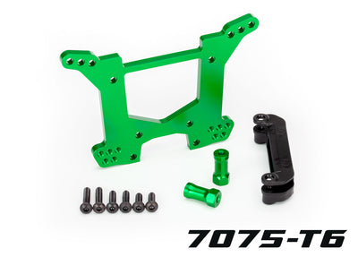 6738G Rear Green Aluminum Shock Tower & Hardware