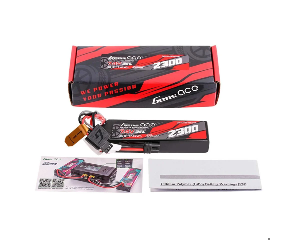 GEA232S35E2GT 2S 35C G-Tech Lipo Battery Pack (7.4V/2300mAh) w/iEC2 Connector