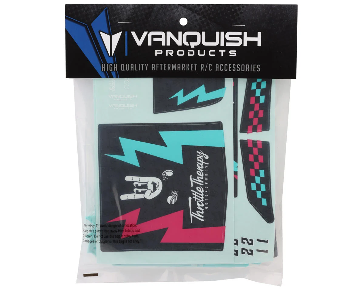 VPS10512 Vanquish Products H10 Optic Body Panel Set (Teal/Throttle Therapy) w/Decals