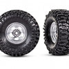 9872 TRX-4M 1" Satin Wheels W/ MT Baja Pro Tires (2)