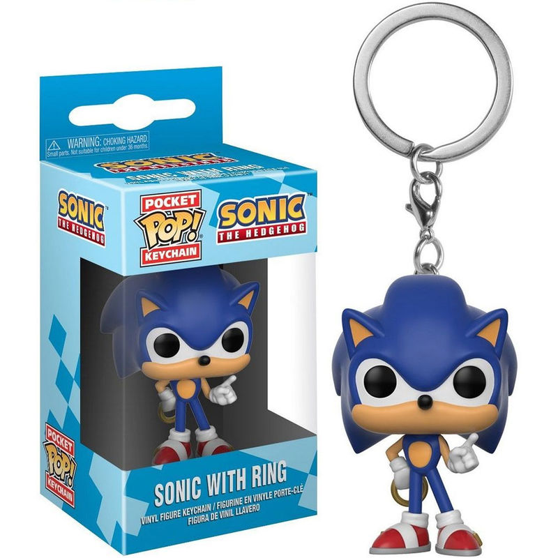 FU20289 Sonic With Ring Keychain