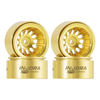 W7015BR-19 INJORA 0.7" Turbine D19 Deep Dish Brass Wheels for 1/30 SCX30 (W7015)