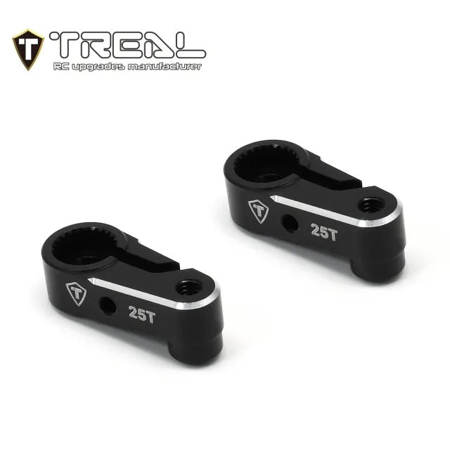 X003QX7KT3 TREAL Aluminum 7075 Servo Horn 25T Steering Servo Arm (2pcs) for 1/18 TRX4M