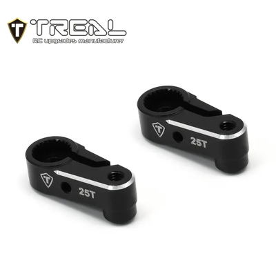 X003QX7KT3 TREAL Aluminum 7075 Servo Horn 25T Steering Servo Arm (2pcs) for 1/18 TRX4M