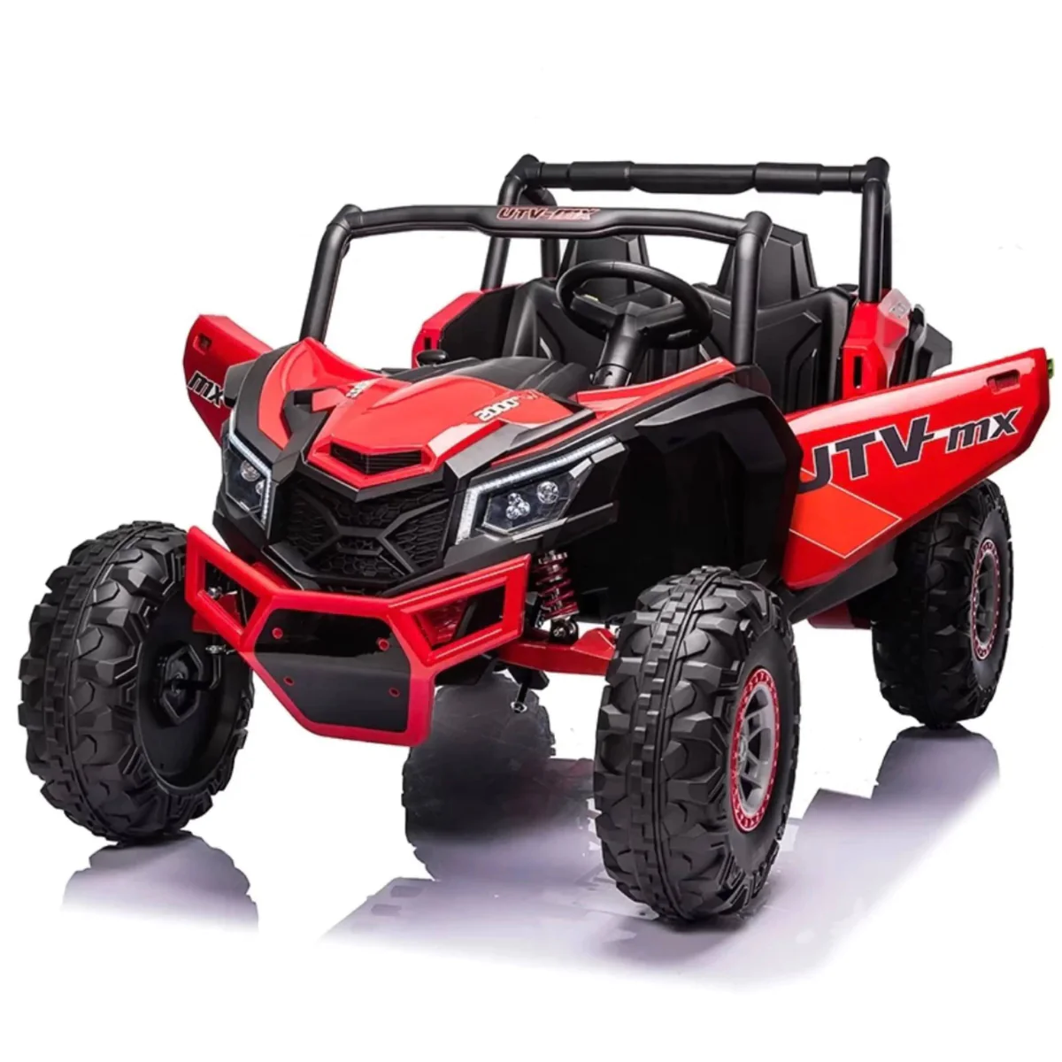UTV-MX 24V 4WD All Terrain Kids Ride-On UTV With MP4 And Leather Seat