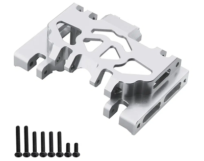 INTC31101SILVER Alloy Center Gearbox Mounting Plate Chassis Brace Scale Crawler