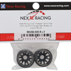 NX-USA-EVO-R+2 NEXX Racing Mini-Z "JUD" EVO Rear Threaded Side-Wall RWD Carbon-Fiber Rims (2mm Offset) (Black) (2)