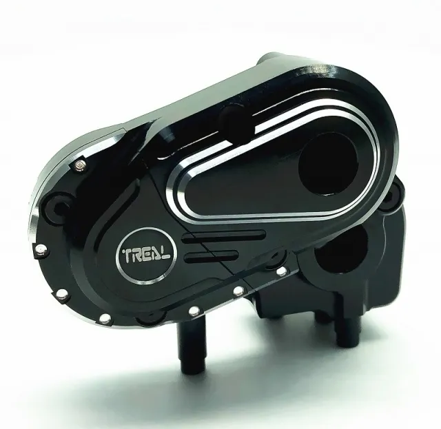 TLHTCAPRA-18Treal Alloy Transmission Case for Axial Capra 1.9 UTB-Black