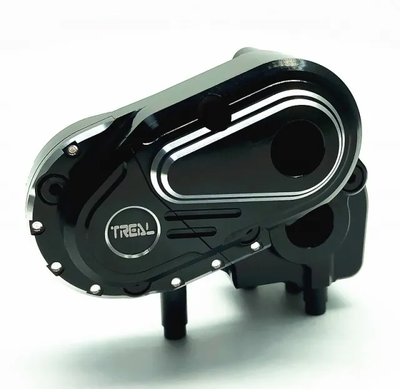 TLHTCAPRA-18Treal Alloy Transmission Case for Axial Capra 1.9 UTB-Black