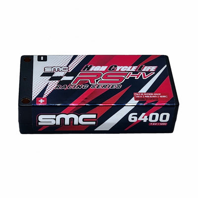 SMC64120-2S1P HCL-RS 7.6V-6400mAh 120C LiHV 5mm Inboard Hardcase