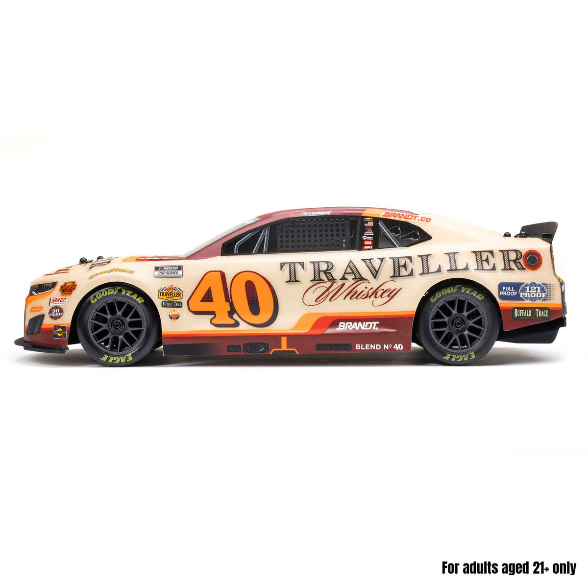 LOS1122640 1/12 Losi NASCAR 2026 Justin Allgaier No. 40 Traveller Whiskey (Battery & Charger Included)