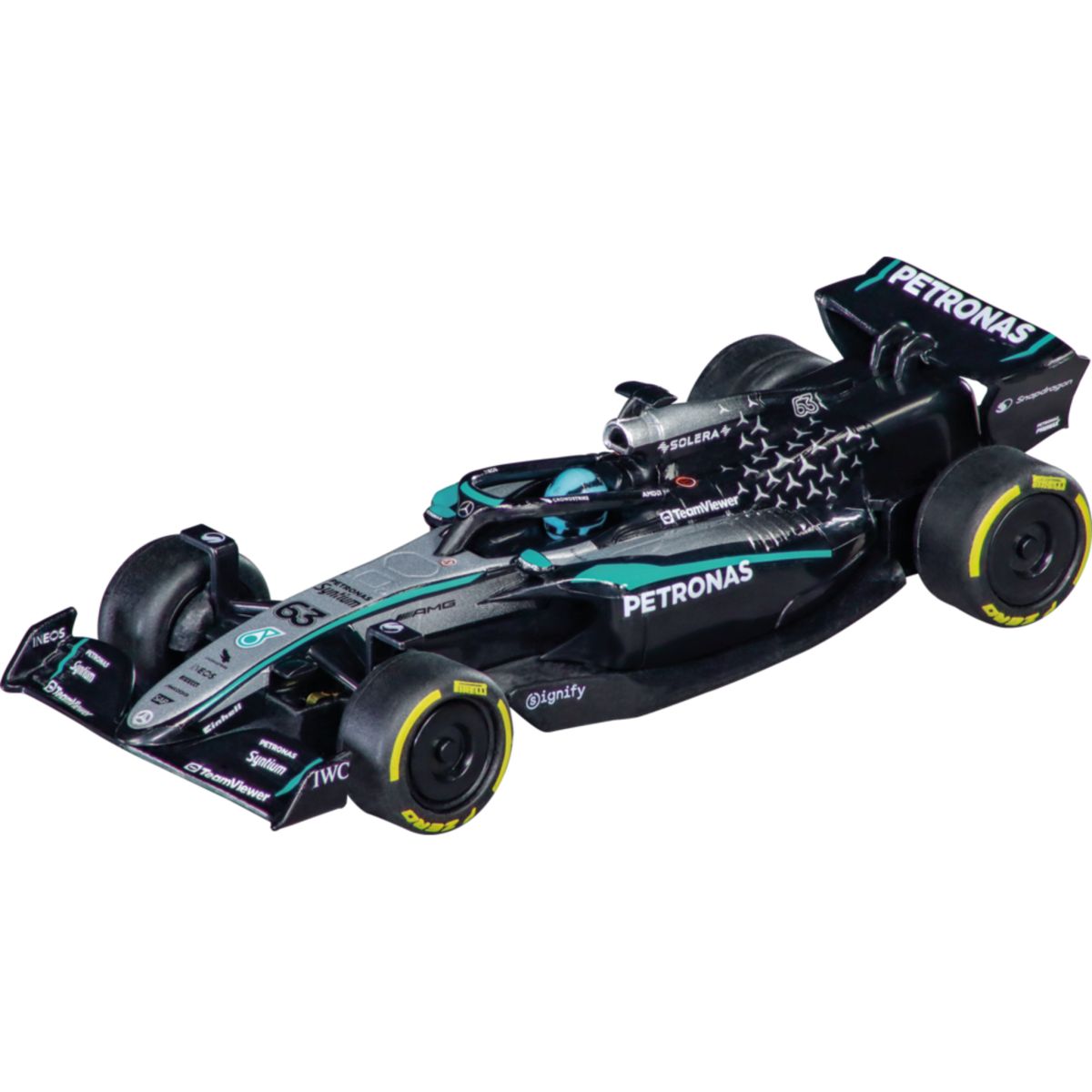 15813036 F1 Mercedes-AMG PETRONAS Formula One Team #63 Russel & #12 Antonelli Pull & Speed Twinpack 1:43 Scale  Model Car by Carrera