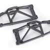10230 Suspension arms, lower, black (left and right, front or rear) (2)