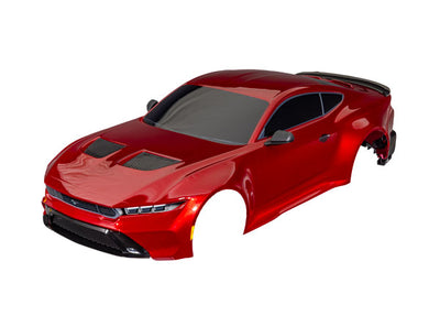 10511-RED Body, Ford Mustang, Complete (Painted, Decals Applied) Red
