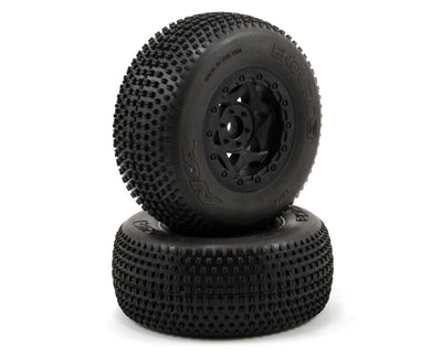 AKA13021V Enduro 3 Wide SC Pre-Mounted Tires (SC6/Slash) (2) (Black) w/12mm Hex