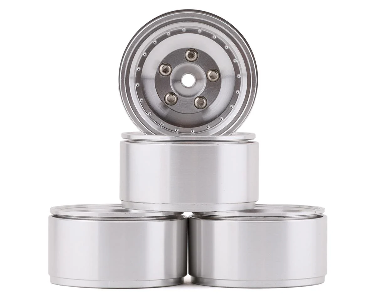 Z-W0275 RC4WD Stocker 1.0" Beadlock Wheels (Silver) (4)