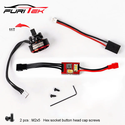 FUR-2634 Furitek MicroSilk 2025 Brushless Power System with MicroPython and MiniKomodo For TRX-4M