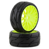 GTY03-XM5 GRP Tires GT - TO3 Revo Belted Pre-Mounted 1/8 Buggy Tires (Yellow) (2) (XM5) w/FLEX Wheel