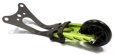 INTT8015GREEN Machined Type III Wheelie Bar 2WD