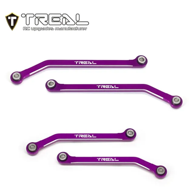 X003Q5GYST TREAL Aluminum 7075 High Clearance Links Set (4pcs) Chassis Lower Links for TRX4M 1/18 RC Crawler-Purple