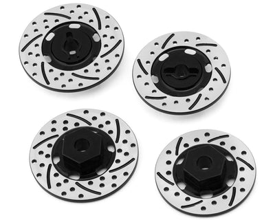 NX-506-B NEXX Racing 12mm Aluminum Brake Rotor Hex Hubs for Traxxas® 4-Tec® (Black) (4) (0mm Offset)