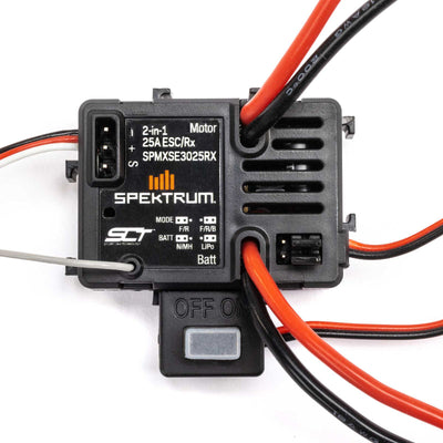 SPMXSE3025RX Spektrum Accessories SLT 25A 2-in-1 ESC / Receiver Combo, IC2: 1/16 & 1/18 (Mini LMT)