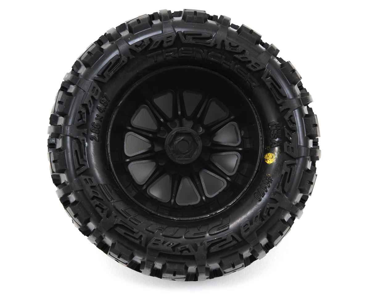 PRO117015 Trencher 2.8" Tires w/F-11 Electric Rear Wheels 12mm Hex