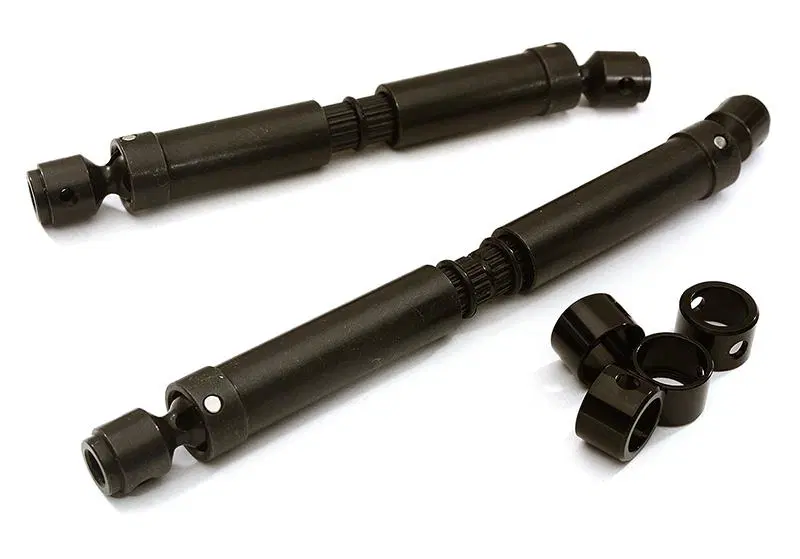 INTC28694BLACK Billet Machined Center Drive Shafts 12.8in WB