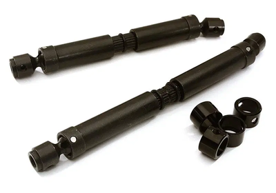 INTC28694BLACK Billet Machined Center Drive Shafts 12.8in WB