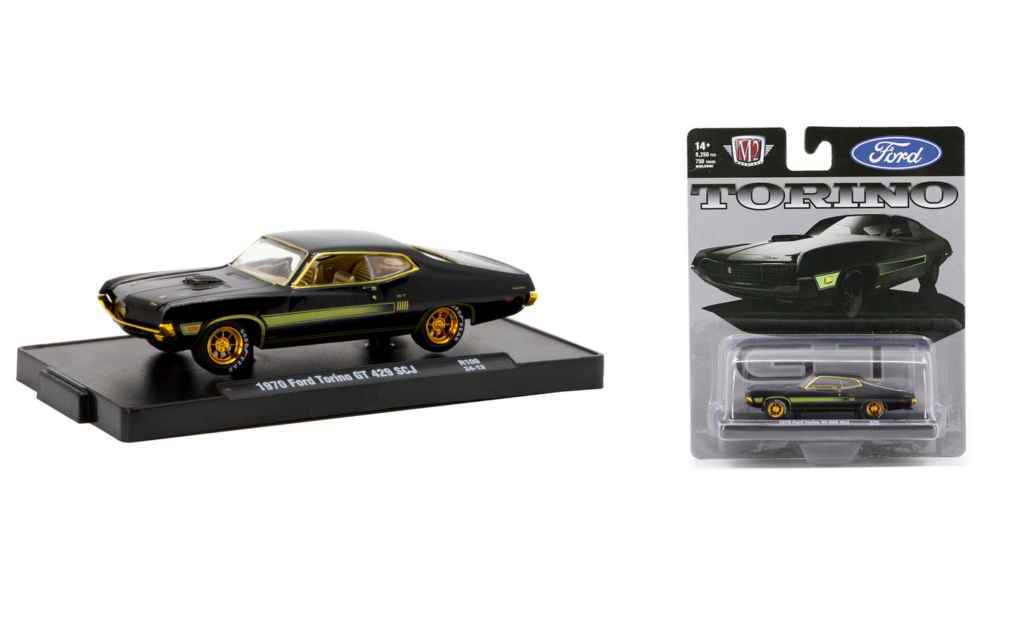 M2Machines 11228-109 1:64th Scale 1970 Ford Torino GT 429 SCJ  - CHASE!