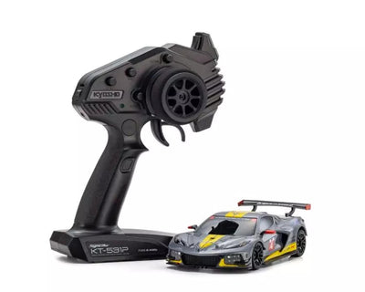 KYO32356GM Kyosho MR-04 RWD Mini-Z Readyset w/Chevrolet Corvette C8.R Body (Gunmetal/Yellow)