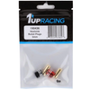 1UP190436 1UP Racing Heatsink Bullet Plug Grips w/5mm Bullets (Black/Red)
