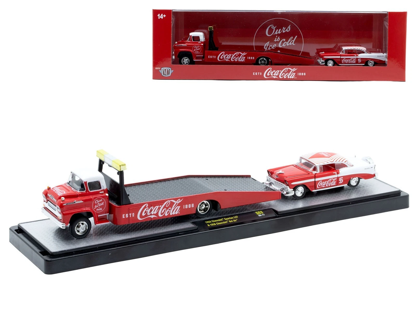 56000-S03 M2 Machines Auto Haulers 1958 Chevrolet Spartan LCF & Chevrolet Bel Air