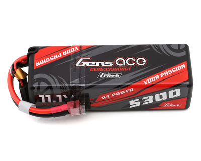GEA533S60DGT Gens Ace G-Tech Smart 3S LiPo Battery 60C (11.1V/5300mAh) w/T-Style Connector