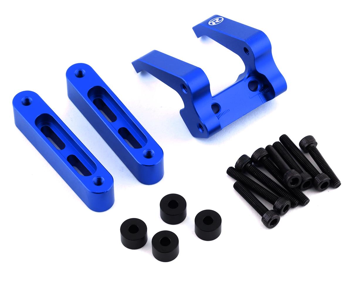 RDD524 R-Design 22 Laydown Transmission Wheelie Bar Mount V2 (Blue)