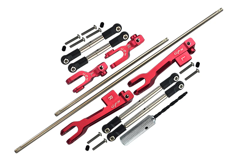GPMSUDR312FRS-R Front+Rear Sway Bar Complete - UDR - Red