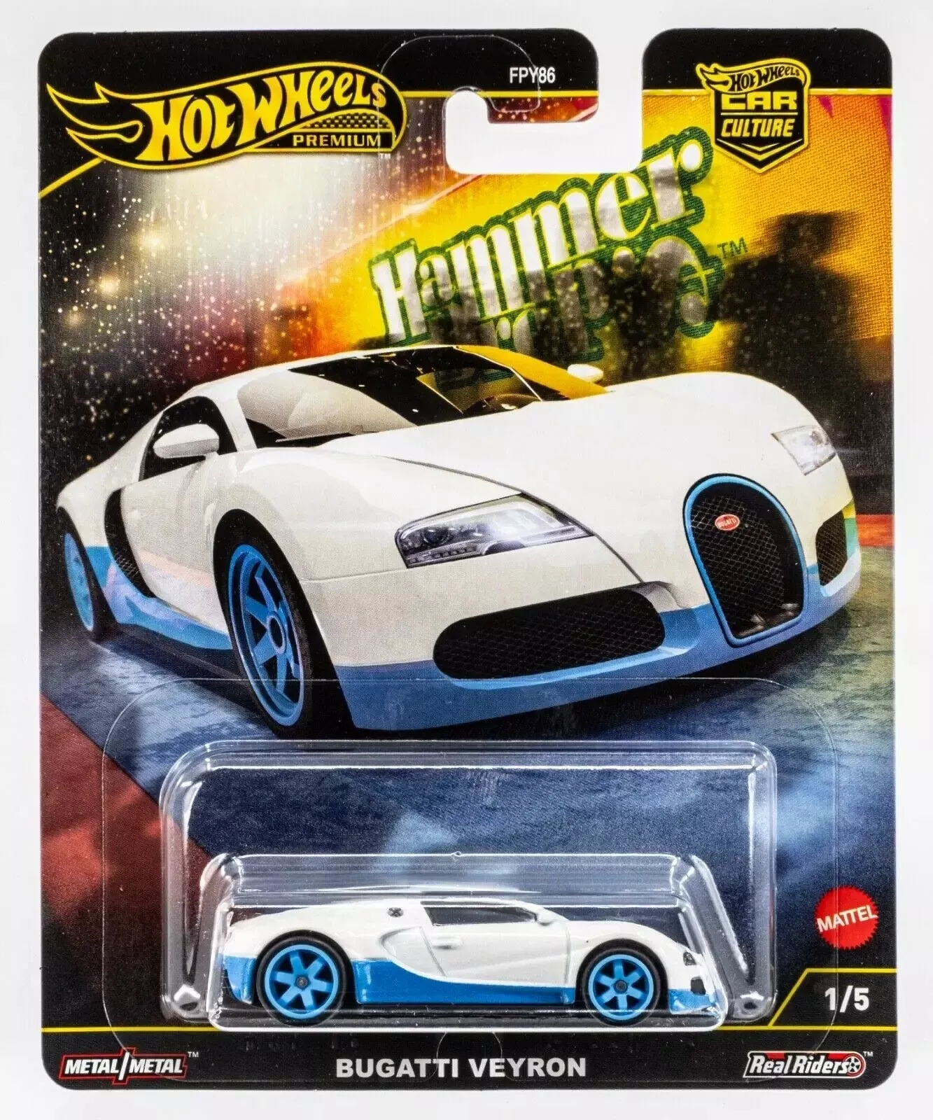 HWFPY86-961F 1:64 Car Cultures 2024 F Case Hammer Drop Bugatti Veyron
